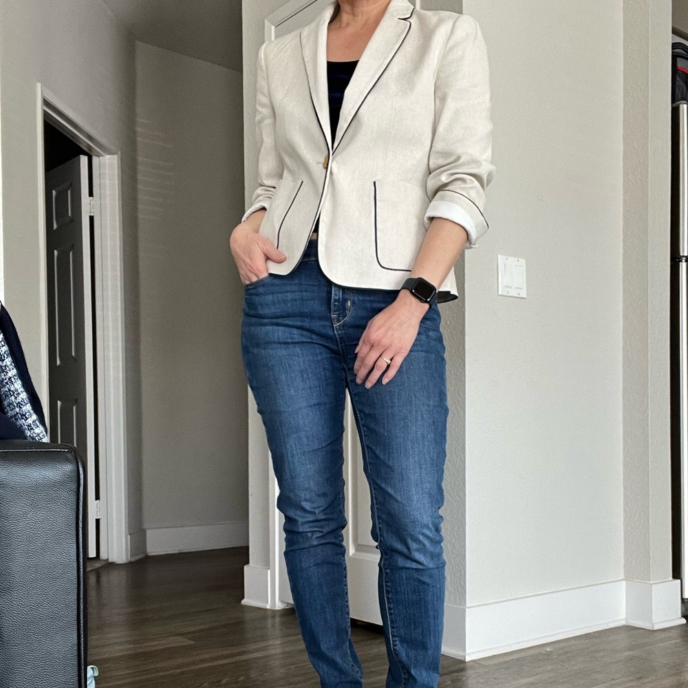 Ann Taylor Linen Blazer